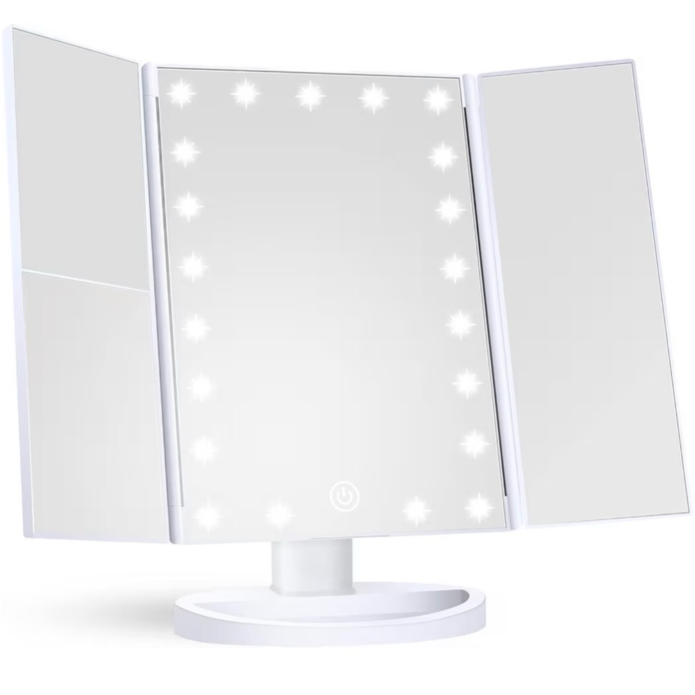 Tri-Fold LED Vanity Mirror